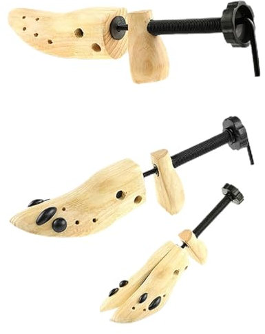 XPJYUA Schuhspanner 1 Pcs 2-Wege Holz Schuh Baum for Männer Und Frauen Schuhe Expander Djustable Keil Rack(L)
