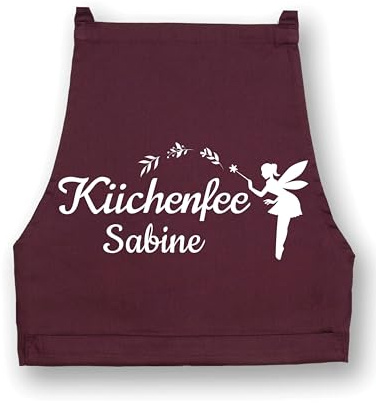 Kochschürze Damen Küchenfee Schürze Personalisiert für Frauen Küchenschürze