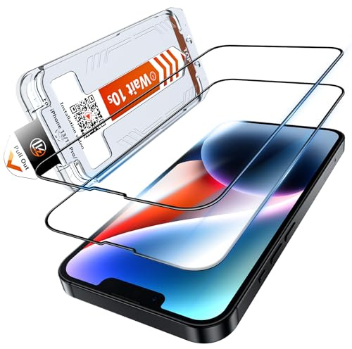 LK 2 Pack for iPhone 17e/16e/iPhone 14/13 Pro/13 Screen Protector, [Instant Installation] [Automatic Dust Removal] Tempered Glass Screen Protector, Military Grade Shatterproof, No Bubbles No Dust