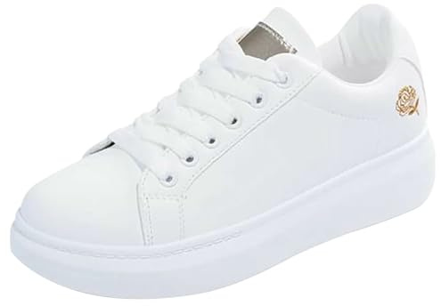HOOUDO Zapatillas Mujer Verano,Zapatillas Running Mujer,Zapatos de Verano Zapatos de Trabajo de Verano Comodas Deporte Sin Cordones Negras Moda Vestir Casual
