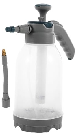 TOYANDONA Pulvérisateur Manuel pour Jardinière et Arrosage de Plantes D’intérieur 17 Cm Buse Orientable Grise Bouteille Pulvérisateur Transparente Rechargeable Usage Jardin, Nettoyage,