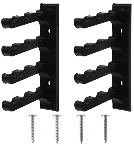 JUMPLAWN 2 Stück Wandhalterung für Bogen und Pfeile Stabile Schwarze Halterung zur Eleganten Wandaufbewahrung Geeignet für Pfeilarten Dekorativer Bogenhalter für Wohnzimmer Schlafzimmer