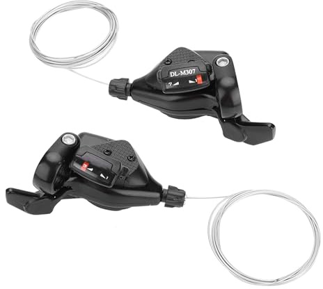 BuyWeek Leva del Cambio Leve del Cambio, 1 Paio 3 x 7/8/9 Velocità 11,5 × 8 × 5,5 cm Sinistra e Destra per Bicicletta (3 x 8 Velocità)