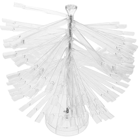GALPADA Nail Card Tips Fan-shaped Display Stand Gel Polish Plate Nail Art Showing Chart for Salon Practice Tools Display Stand