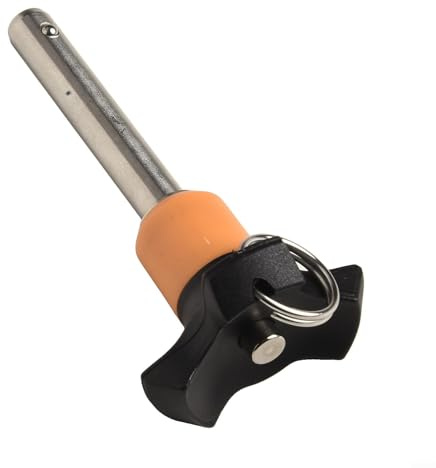 Goupille de verrouillage à boule autobloquante avec bouton-poussoir, goupille de détente en acier inoxydable pour un serrage et une fixation rapides, diamètre de 6 mm ou 8 mm, serrage en L (8