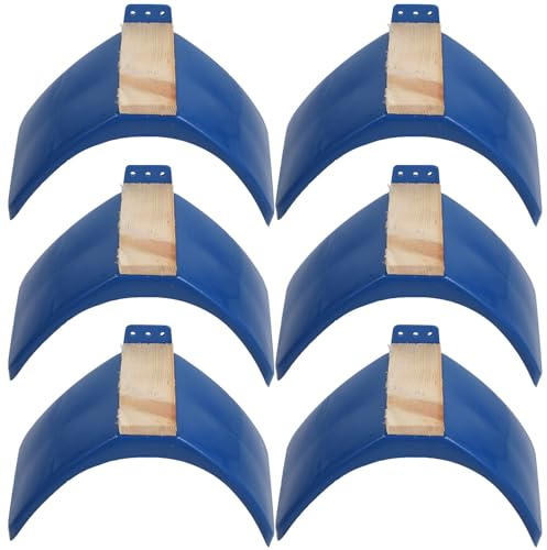 HOOWIFFY 6 Stück Käfig Taubenständer aus Solidem Holz Blau als Sitzbrettchen für Tauben zur Spielplatz und Fähigkeitsentwicklung im Taubengehege für Zuhause