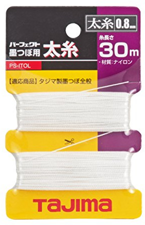 Tajima Ersatz-Schnur für Ink-Rite Schlagschnurgerät 0,8 mm x 30 m, 1 Stück, TAJ-54333