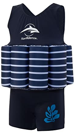 Float Suit von Konfidence, Farbe blau gestreift, Größe 1-2 Jahre