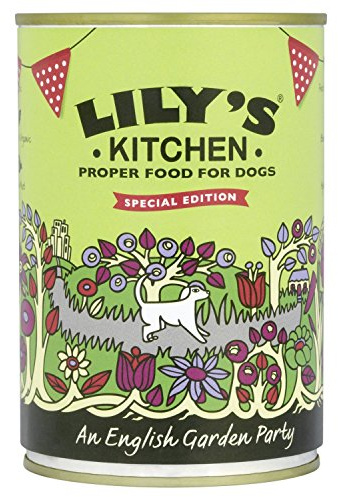 Lily's Kitchen Made with Natural Ingredients Adult Wet Dog Food Tin An English Garden Party 6 x 400g