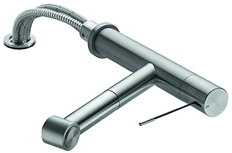 KWC 10.151.053.700FL Hebelmischer Auszugbrause ONO Edelstahl A 220, silber