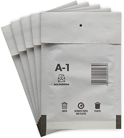 40 Versandtaschen Luftpolsterumschläge haftklebend Luftpolsterversandtaschen Luftpolstertaschen Gr. A/1 A1 weiß (120mm x 175 mm) Umschläge gepolstert Polsterumschlag Taschen