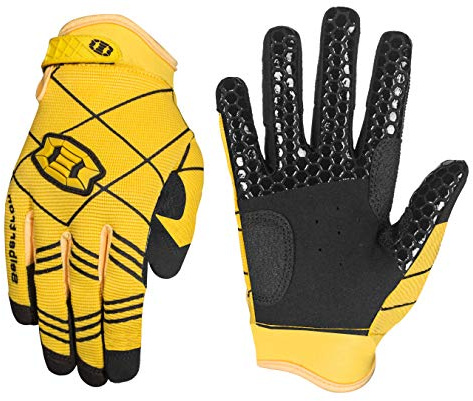 Seibertron B-A-R PRO 2.0 signatur baseball/softball strid handskar super grepp finger passform för vuxna Adult Size-Yellow Adult XS