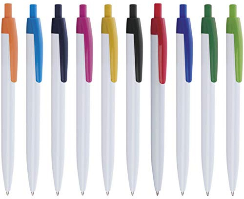 STAMPATEK Penne Personalizzate Personalizzabili Modello DOD con Stampa con il tuo Logo Nome o Slogan Gadget Promozionali 200 Pezzi con Stampa a Colori