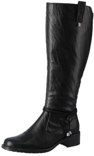 Rieker Bottes hautes Z7361 pour femme, Noir, 41 EU
