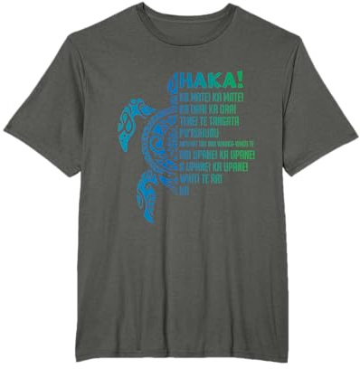 Neuseeland Haka Ka Mate Song Schildkröte Rugby Maori T-Shirt