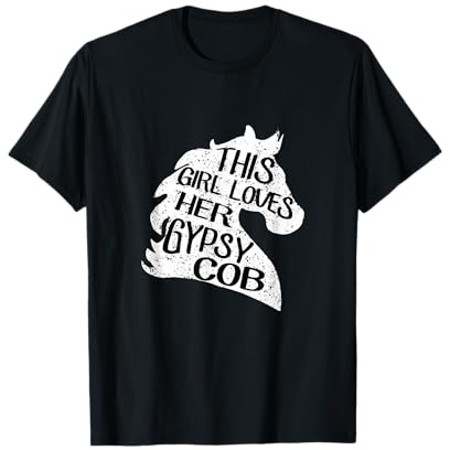 This Girl Loves her Gypsy Cob Horse T-shirt Womens gift T-Shirt