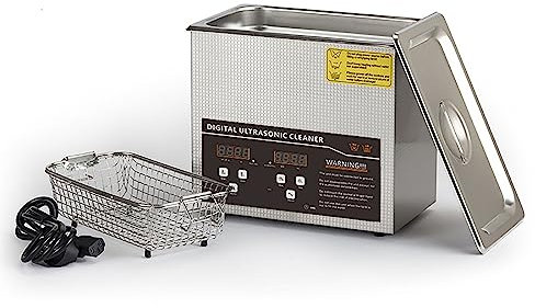 TsoLay 120W Professional Ultrasonic Cleaner, 3L Digital Ultrasonic Cleaning Machine with Heater and Adjustable Timer 0-30 Minutes, for Ring, Eyeglass, Watches, Jewelry, Circuit Board Etc.