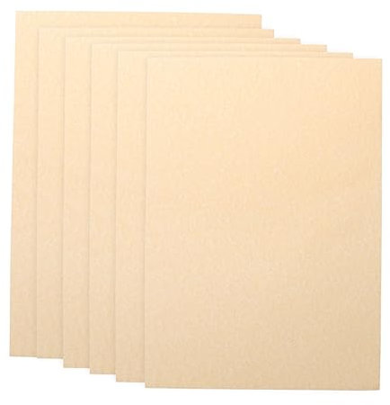 MAGICLULU 50pcs Unbleached Vintage Paper Paper Letter for DIY Suitable for Certificates Diplomas