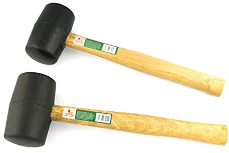 Veemoon 300g High Elastic Rubber Mallet Hammer Handle Deadblow Hammer for Woodworking