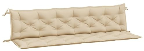 vidaXL Bänkdynor för trädgården 2st beige 200x50x7cm oxfordtyg, bänkdyna, dyna till trädgårdsbänk, utomhusdyna, bänkdynor, dynor till trädgårdsbänk