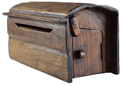 Boîte aux Lettres Murale, boîte aux Lettres Vintage boîtes aux Lettres murales boîte de dépôt en Bois boîte aux Lettres montée de capacité Moyenne pour Le Porche extérieur de la Maison (Paquet de 2)
