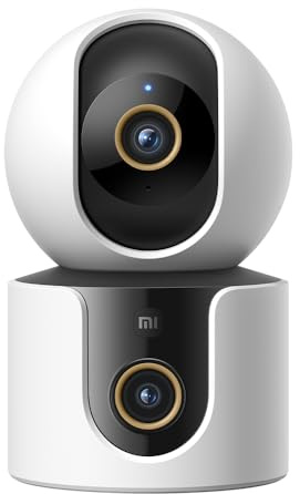 XIAOMI Cámara Inteligente C500 Dual - Dos Cámaras en un Dispositivo, Vista con Enlace de Doble Objetivo, Doble Objetivo 4MP para Ultra HD, Protección AI Local, Wi-Fi 6 de Doble Banda