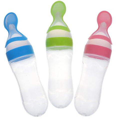 Abaodam Babyfütterungsflaschen Quetschflaschen Für Reisbrei Sichere Babyernährungswerkzeuge Und Ideal Für Die Beikosteinführung Und Das Füttern Von