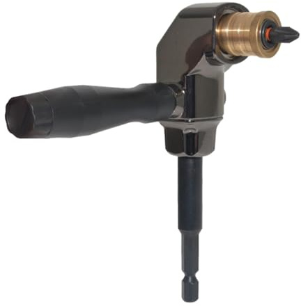 Accesorio de taladro de ángulo recto | Adaptador de taladro ajustable | Adaptador de broca de mango ergonómico, adaptador para taladros de mano, taladro inalámbrico en espacios reducidos
