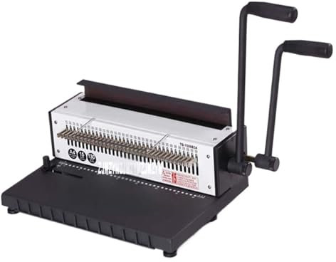 Bindegerät, TD-1500B34R Manuelle Spiraldraht-Bindemaschine, rund, 4,5 mm, 34 Stanzlöcher, Fotoalbum, A4, Papierdatei-Bindemaschine, für A4, A5 oder kleinere Formate