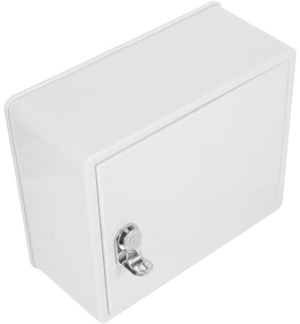 PartyKindom Lockable Milk Caddy Wall Mounted Milk Container Easy Installation and Plastic Material for Outdoor and Home Supplies Minimalist Modern Design