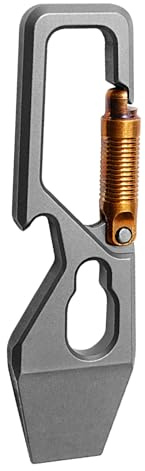 Pocket Crowbar,Titanium Alloy Versatile Pry Tool - Flat Pry Bar, Key Chain Pry Tool for Everyday Carry, Bottle Openers, Camping Accessories