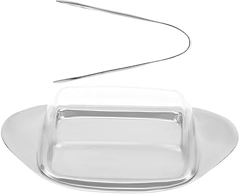 FUNNETOYU 1set Portaburro Acciaio Inossidabile Piatto Per Dessert e Snack Vassoio Multi- Per Cucina e Feste Accessori Per e Freschi