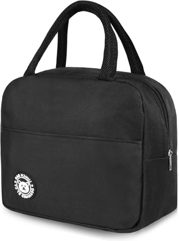 Aucuu Kühltasche Klein 5,5L, Kühltasche Faltbar mit Folienfutter, Lunchbox Tasche, Lunchtasche Isoliert, Tragbar Lunchbag für Arbeit, Camping oder Reise, Mittagessen