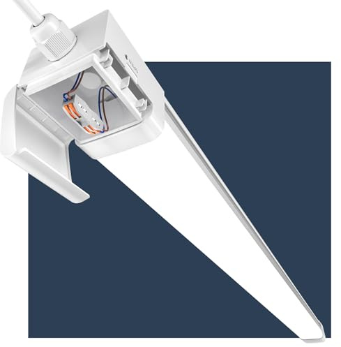 Feuchtraumleuchte LED 120cm, Feuchtraumlampe led 36W 3600LM, Kellerlampe Kaltweiss 5000K, Werkstattlampe IP66 Wasserdicht, Garagenlampe Geeignet für Keller, Garagen, Werkstätten, Büros, led röhre