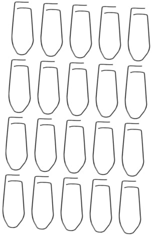 GARIOUANS 20 piezas Hebillas Metálicas de Fijación con para Soporte de Plantas Accesorios Resistentes para Conexión de Pilares Jardinería y Invernadero