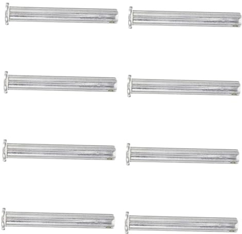 Toddmomy Gerüstkupplungsbolzen Metall Steckbolzen mit Bohrung für Gerüstverbinder Langlebiger Sicherungsstift mit Einrastmechanismus Kompatibel für Baugerüste Silber