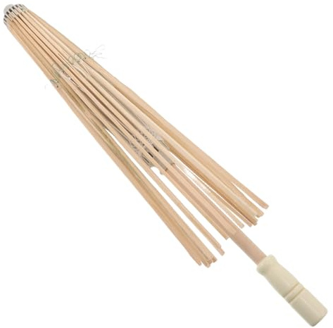 Toyvian Bastidor de Sombrilla de Papel de Bambú Aceitado para Manualidades Marco Clásico para Parasol Soporte Resistente para Fotografía y Accesorios de Escenario