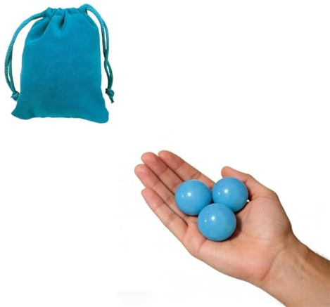 Journdream 3 fluoreszierende Petanque-Zielkugeln, hohe Sichtbarkeit, Zielkugeln aus Harz, mit 1 Aufbewahrungstasche, Zubehör für Boccia, drinnen oder draußen