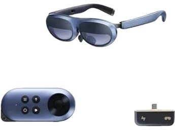 Max 3D AR Smart Glasses 215 Max Screen VR All-in-One With 120 Hz Refresh Rate&1080P FHD Micro-OLED For Phones/Switch/PS5(HUB Station)