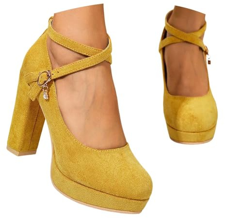 Chaussures traditionnelles pour femme avec lanières, élégantes, escarpins traditionnels, dirndl, chaussures de fête, talon bloc, chaussures à talons larges, chaussures de mariage pour la fête de la