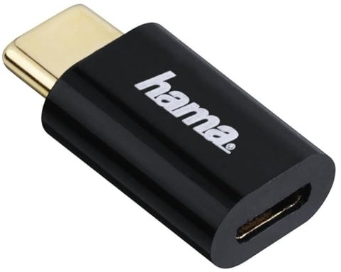 Hama Micro USB Adapter auf USB Type-C Stecker schwarz