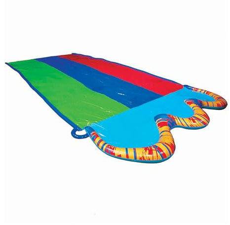 BANZAI Speed Triple Wasserbahn Duell Wasserrutsche 487 cm mit Sprinkler