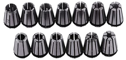 15Pcs Collet Set TOPINCN Er11 Spring Collet Chuck for Cnc Engraving Machine & Milling Lathe Tool