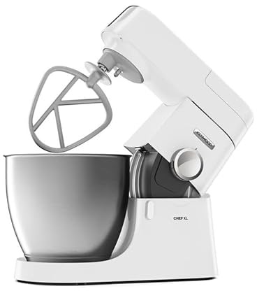 Kenwood KVL4170S Chef XL Küchenmaschine mit 6,7L Schüssel, Knethaken, Blender und Fleischwolf-Aufsatz, robust und vielseitig