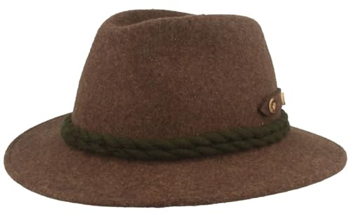 Faustmann Hüte Herren Trachtenhut schwarz 'Hirschhorn', schwarz,