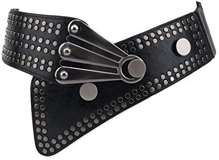 Oyccen Damen Niet Breiter Gürtel Elastischer Hüftgürtel Dehnbare Taillengürtel Kleid Dekoration