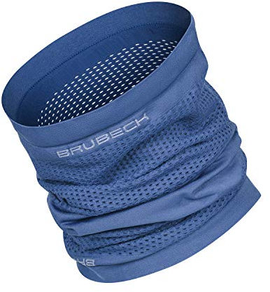 BRUBECK R-Tube Funktionstuch | Schlauchtuch für Damen | Multifunktionsschal atmungsaktiv nahtlos | Halstuch Seamless | Gr. S - M | Blau | KM10840