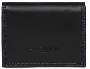 Lancaster Soft Vintage Homme, Herren Reisezubehör- Brieftasche, Noir_BLEU,