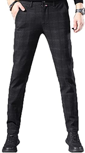 Herren Chino Hose,Chinohose Anzughose,Anzug Herrenhose Röhrenhose Pants Elegant Business Slim Fit Regular Klassisch Classic Basic 1,33