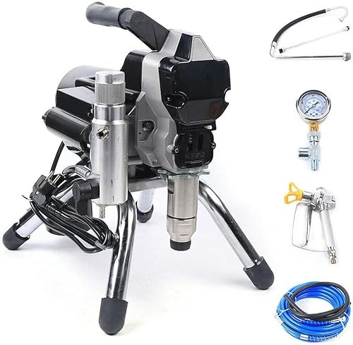 Airless Farbsprühsystem 1800W, 3000PSI / ca.207 bar | Farbsprühgerät Wandfarbe, 2.5L/min Spritzgerät mit 10m Schlauch & Verlängerungsstange für Lacke, Lasuren, Möbel, Zäune